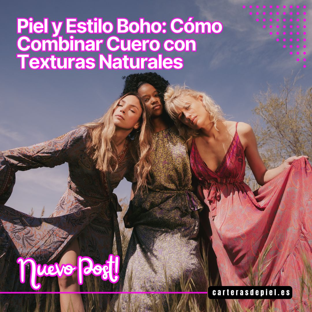 PIEL Y ESTILO BOHO: CÓMO COMBINAR CUERO CON TEXTURAS NATURALES